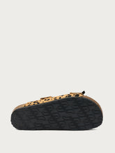 Animal-print double-strap sliders - Siena | FRAU