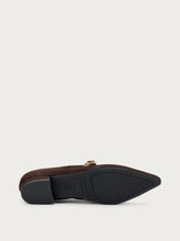 Suede pointed-toe ballet flats - Cocoa | FRAU
