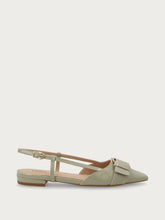 Slingback aus Lackleder mit Schnalle - Weide | FRAU