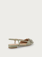 Slingback aus Lackleder mit Schnalle - Weide | FRAU
