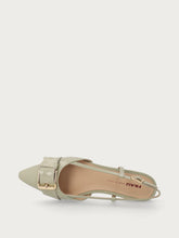 Slingback aus Lackleder mit Schnalle - Weide | FRAU