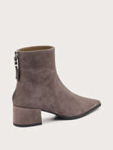 Heeled suede ankle boots - Asphalt | FRAU