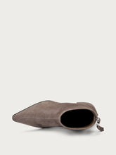 Heeled suede ankle boots - Asphalt | FRAU