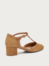 T-Bar-Pumps aus Veloursleder - Sattel | FRAU