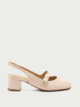 Slingback in vernice con perla - Cipria | FRAU