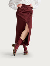 Snake-print leather Mary Janes with straps - Taupe | FRAU