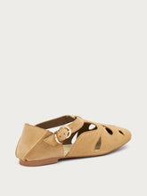 Suede cut-out sandals - Wheat | FRAU