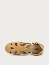 Suede cut-out sandals - Wheat | FRAU