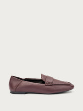 Leather ruched loafers - Dark Brown | FRAU