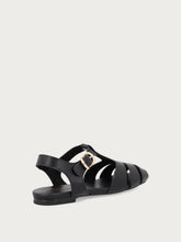 Leather fisherman sandals - Black | FRAU