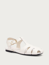 Fisherman-Sandalen aus Leder - Off White | FRAU