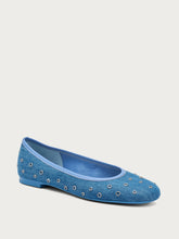 Ballerinas aus Denim mit Nieten - COTTONvela | FRAU