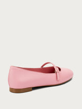 Leather ballet flats with strap - Peony | FRAU