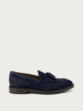 Suede loafers with tassel - Blue | FRAU