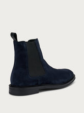 Elegante Beatles aus Veloursleder - Blau | FRAU