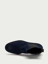 Elegante Beatles aus Veloursleder - Blau | FRAU