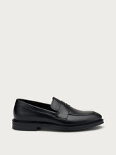 Elegant leather loafers - Black | FRAU