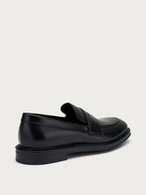 Elegant leather loafers - Black | FRAU