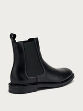 Elegant leather Chelsea boots - Black | FRAU