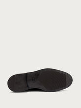 Elegant woven leather moccasins - Dark Brown | FRAU