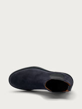 Suede Chelsea boots with antiqued finish - Blue | FRAU