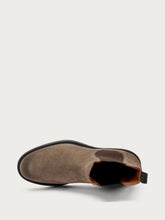 Suede Chelsea boots with antiqued finish - Mink | FRAU