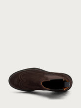 Brit-style Chelsea boots in antiqued suede - Pepper | FRAU