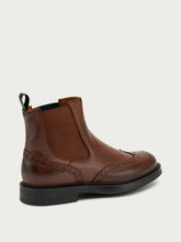 Leather Chelsea boots - Walnut | FRAU