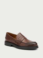 Leather varsity loafers - Walnut | FRAU