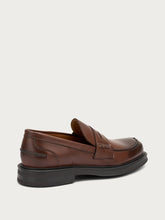 Leather varsity loafers - Walnut | FRAU
