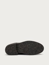 Distressed-effect leather lace-ups - Black | FRAU