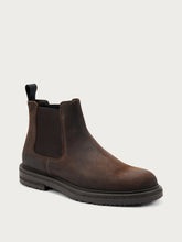 Distressed-effect leather Chelsea boots - Brown | FRAU