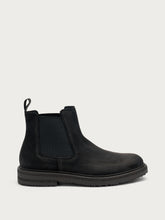 Distressed-effect leather Chelsea boots - Black | FRAU