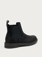 Distressed-effect leather Chelsea boots - Black | FRAU