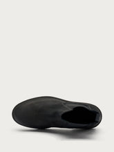 Distressed-effect leather Chelsea boots - Black | FRAU