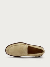 Mocassino con suola in cuoio - Avena | FRAU