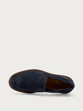 Loafers with leather outsole - Blue | FRAU