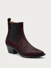 Ponyhair Texan boots - Bordeaux | FRAU