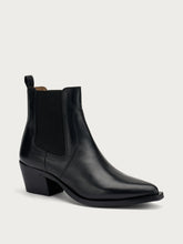 Leather Texan boots - Black | FRAU