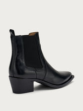 Leather Texan boots - Black | FRAU