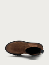 Suede Chelsea boots with double welt - Cocoa | FRAU