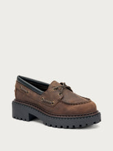 Boat shoes with double welt sole - Dark Brown | FRAU