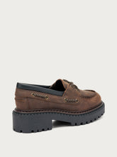 Boat shoes with double welt sole - Dark Brown | FRAU