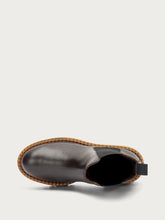 Leather Chelsea boots with double welt - DARKBRAUNnut | FRAU