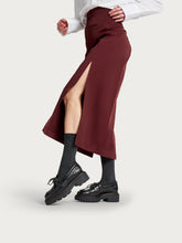 Leather boat shoes with double welt sole - Black | FRAU