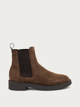 Colour-block suede Chelsea boots - Cocoa | FRAU