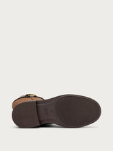 Suede boots with buckle - Cocoa | FRAU