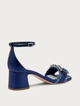 Bejewelled sandals - Gold Denim | FRAU