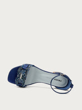 Bejewelled sandals - Gold Denim | FRAU