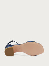 Bejewelled sandals - Gold Denim | FRAU